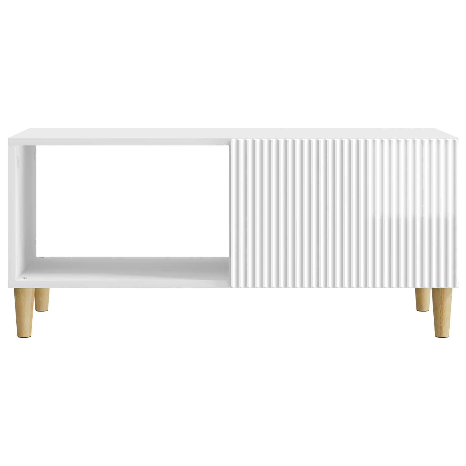 Tavolino da salotto Bianco Lucido 90 x 50 x 40 cm | homemem39