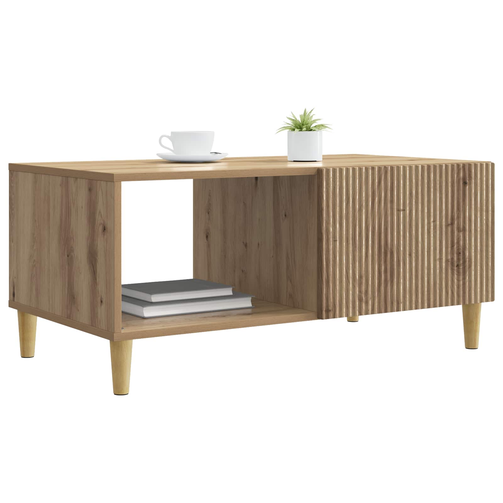 Tavolino da salotto Rovere Artigianale 90 x 50 x 40 cm | homemem39