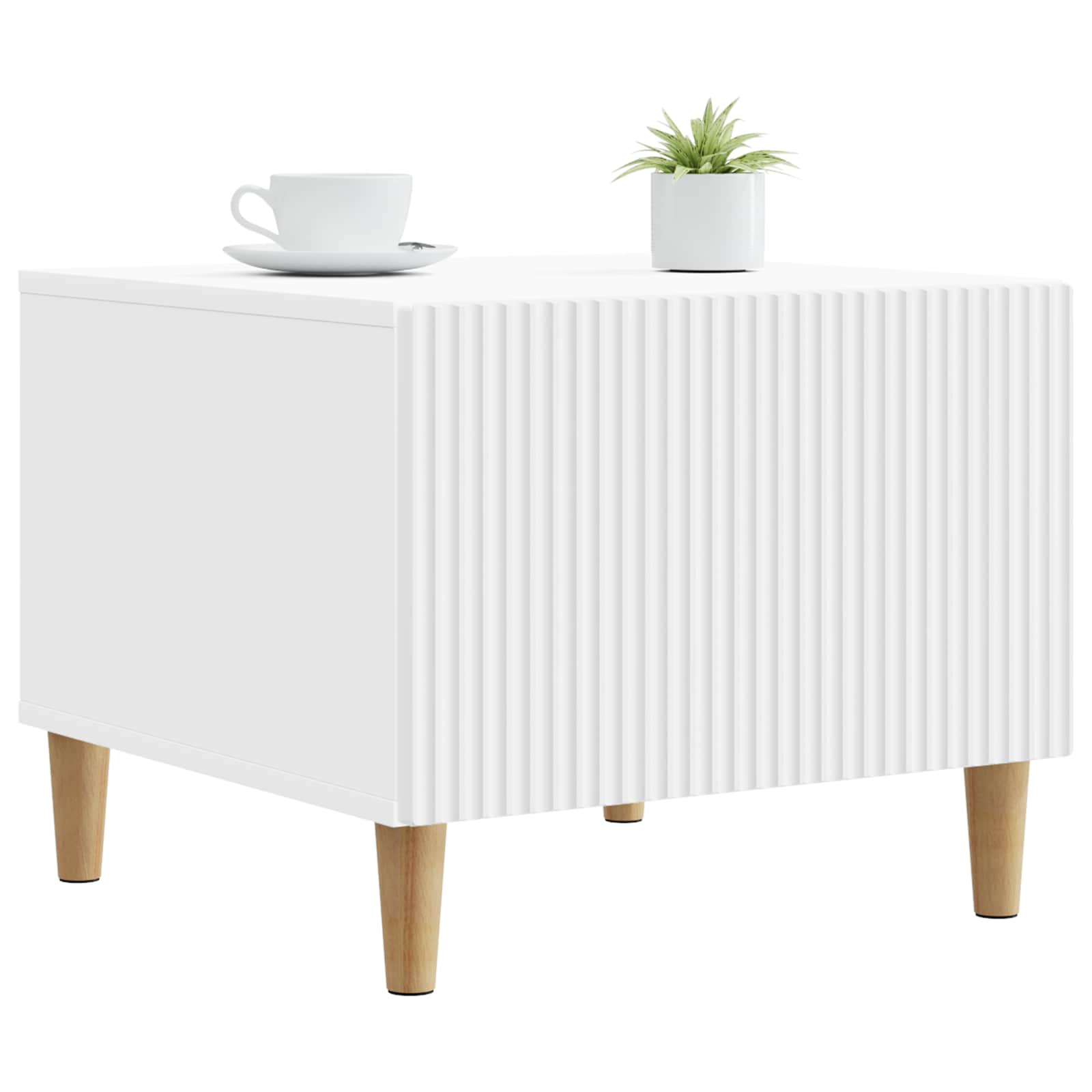Tavolino da salotto Bianco 49 x 50 x 40 cm Legno ingegnerizzato | homemem39