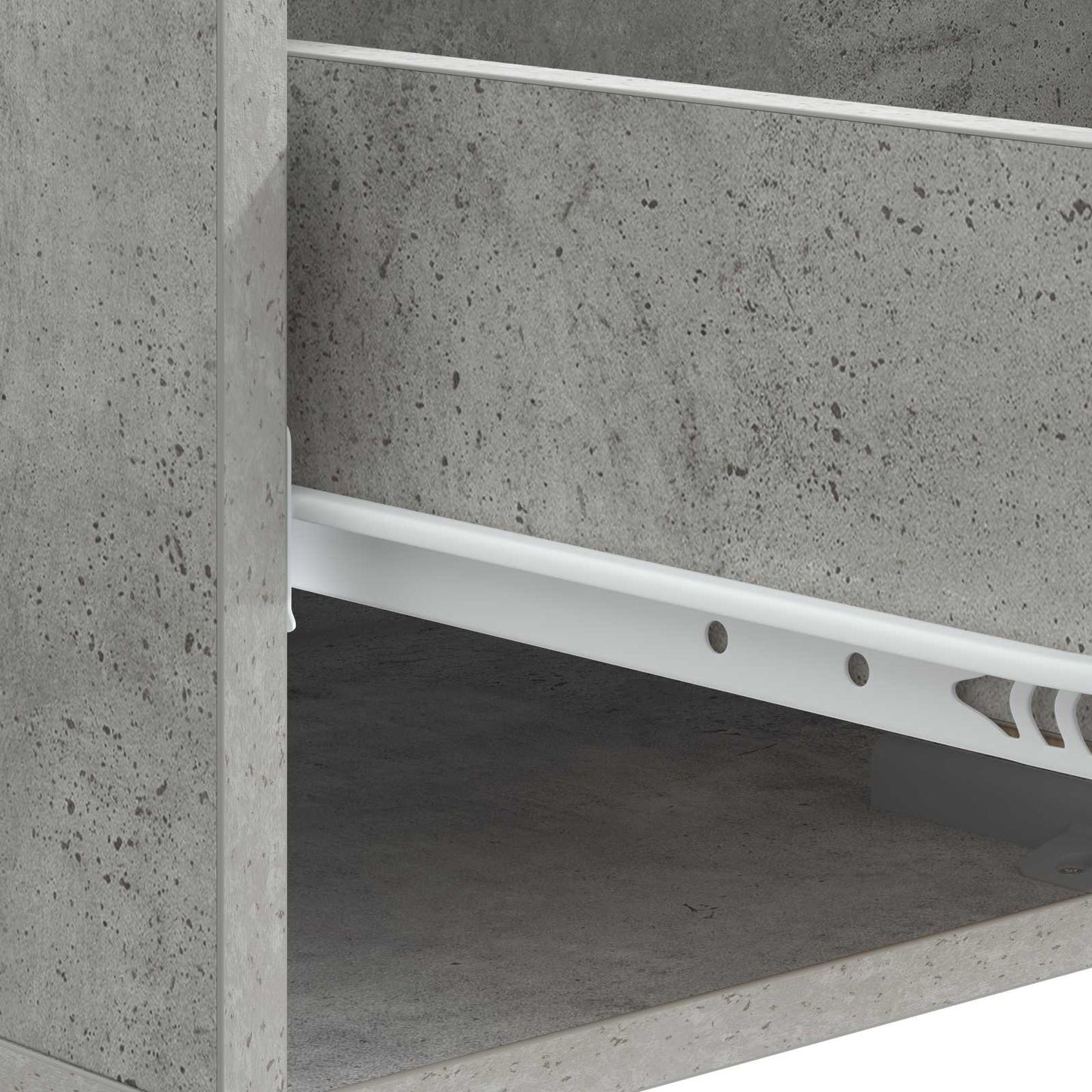Tavolino da salotto con cassetto Grigio Cemento 49 x 50 x 40 cm | homemem39