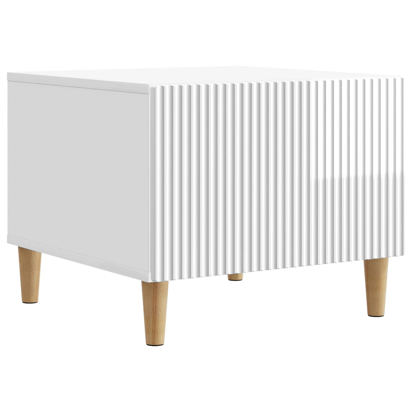 Tavolino da salotto con cassetto Bianco Lucido 49 x 50 x 40 cm | homemem39