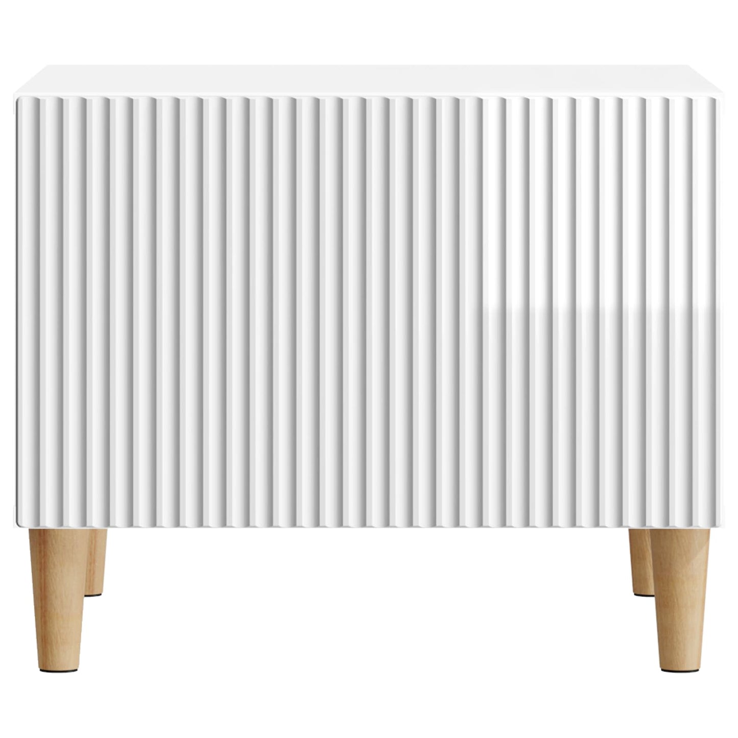 Tavolino da salotto con cassetto Bianco Lucido 49 x 50 x 40 cm | homemem39