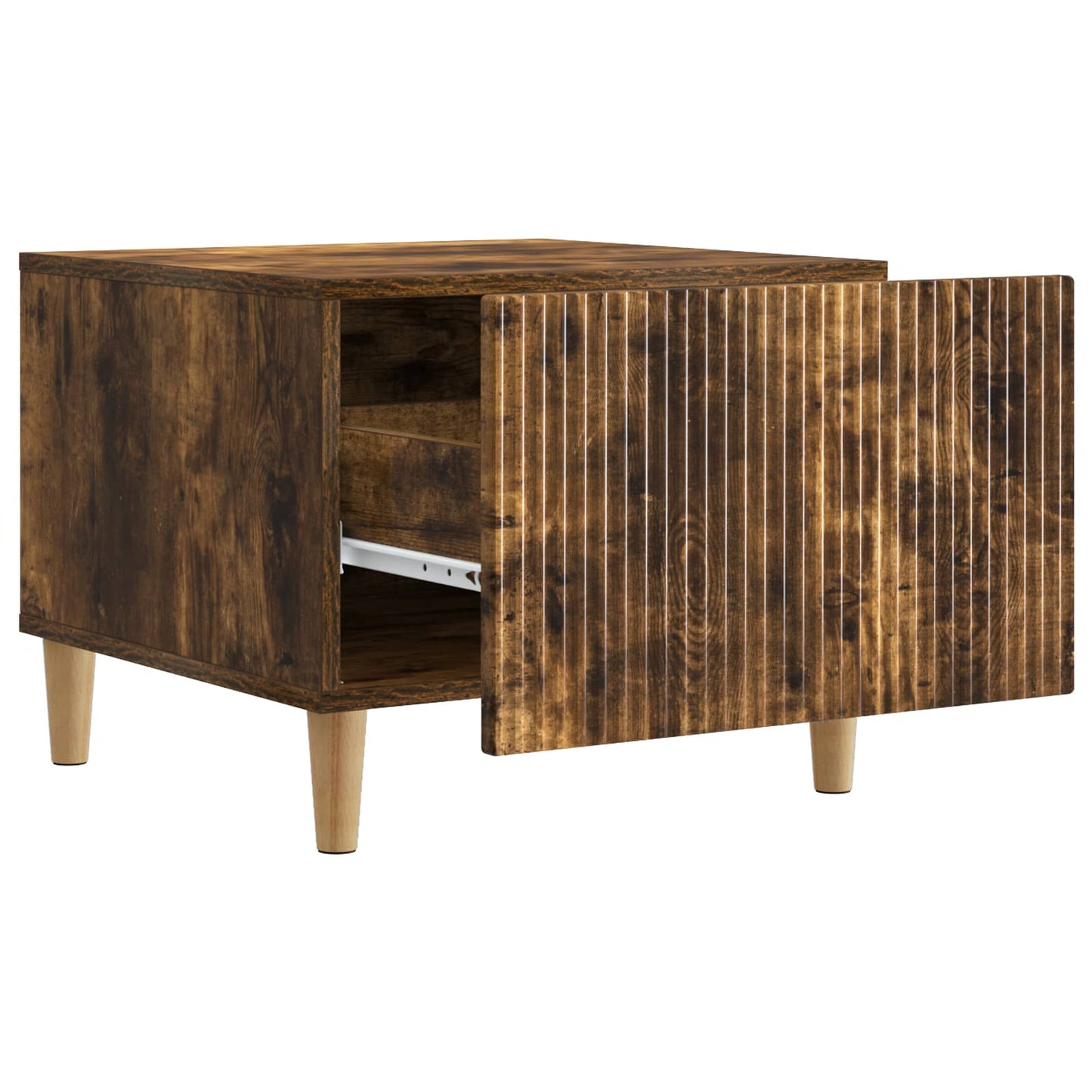 Tavolino da salotto con cassetto Rovere Fumo 49 x 50 x 40 cm | homemem39