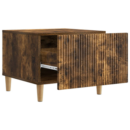 Tavolino da salotto con cassetto Rovere Fumo 49 x 50 x 40 cm | homemem39