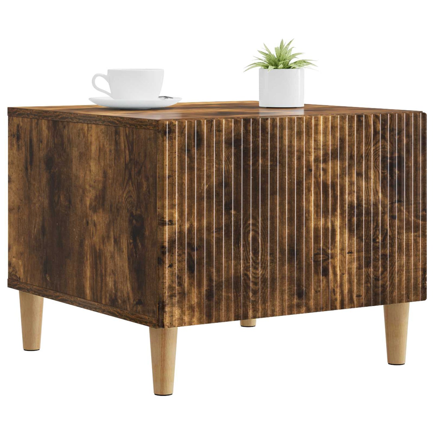 Tavolino da salotto con cassetto Rovere Fumo 49 x 50 x 40 cm | homemem39