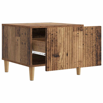 Tavolino da salotto con cassetto Legno antico 49 x 50 x 40 cm | homemem39