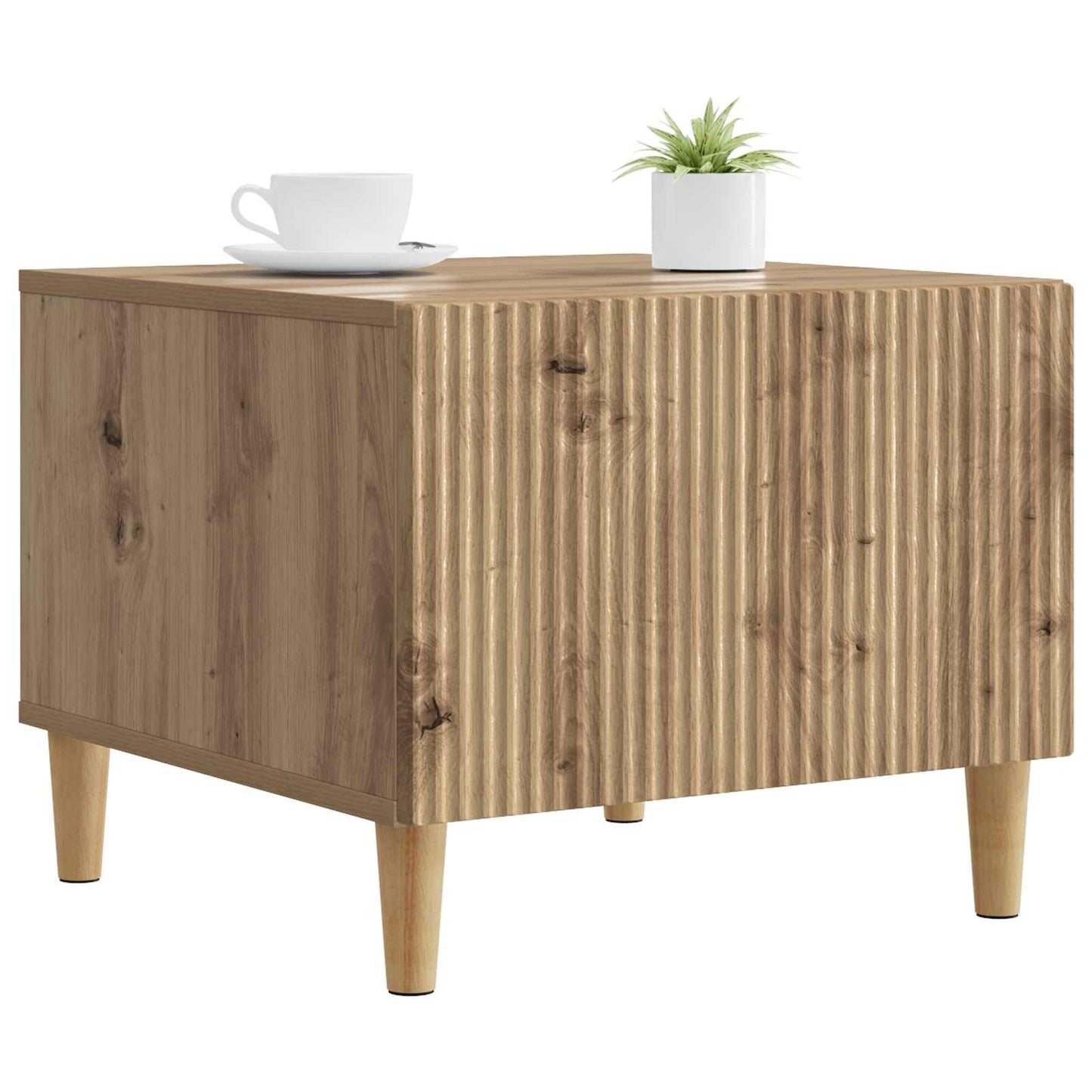 Tavolino da salotto Rovere Artigianale 49 x 50 x 40 cm | homemem39