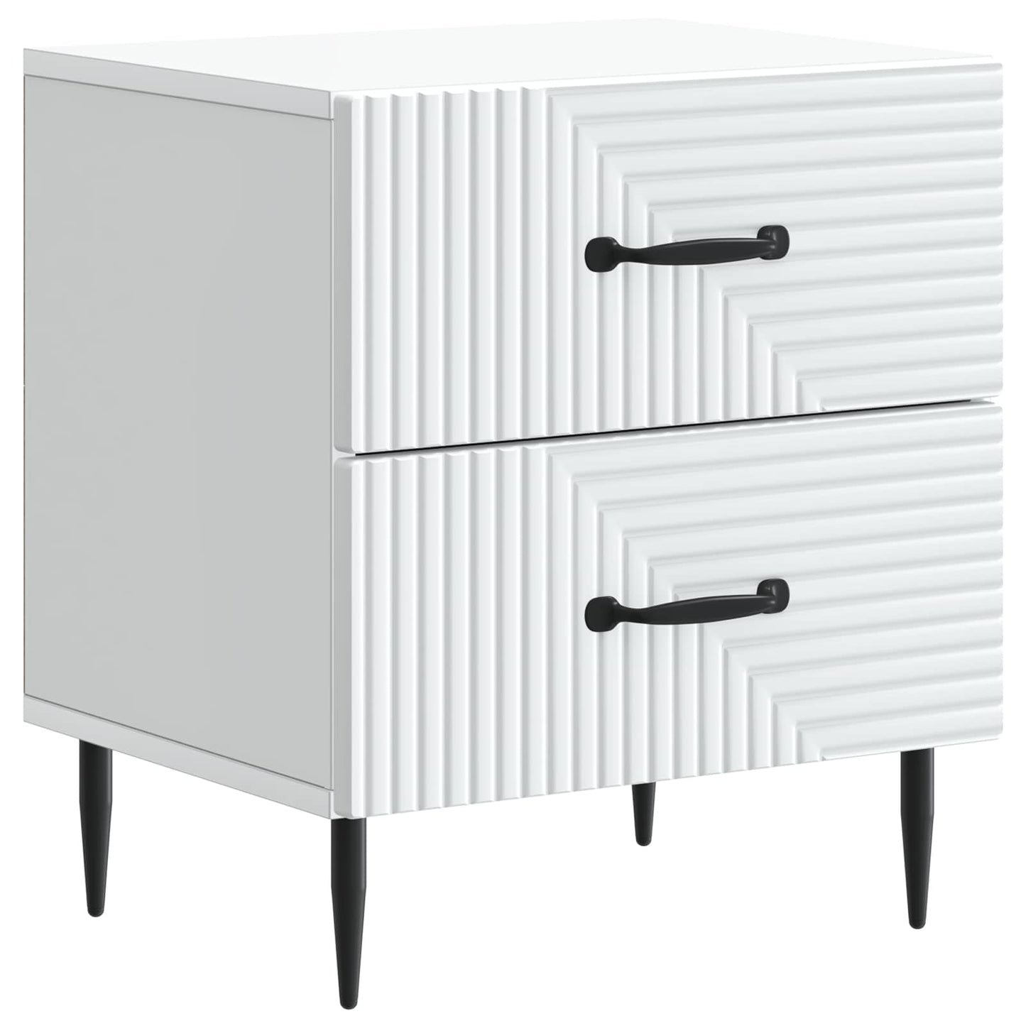 Armadio da Notte con cassetto Bianco 43 x 34,5 x 47,5 cm | homemem39