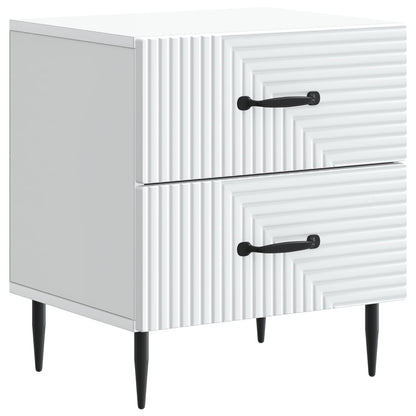 Armadio da Notte con cassetto Bianco 43 x 34,5 x 47,5 cm | homemem39