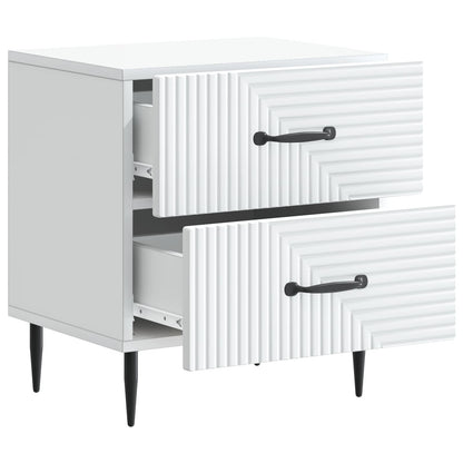 Armadio da Notte con cassetto Bianco 43 x 34,5 x 47,5 cm | homemem39