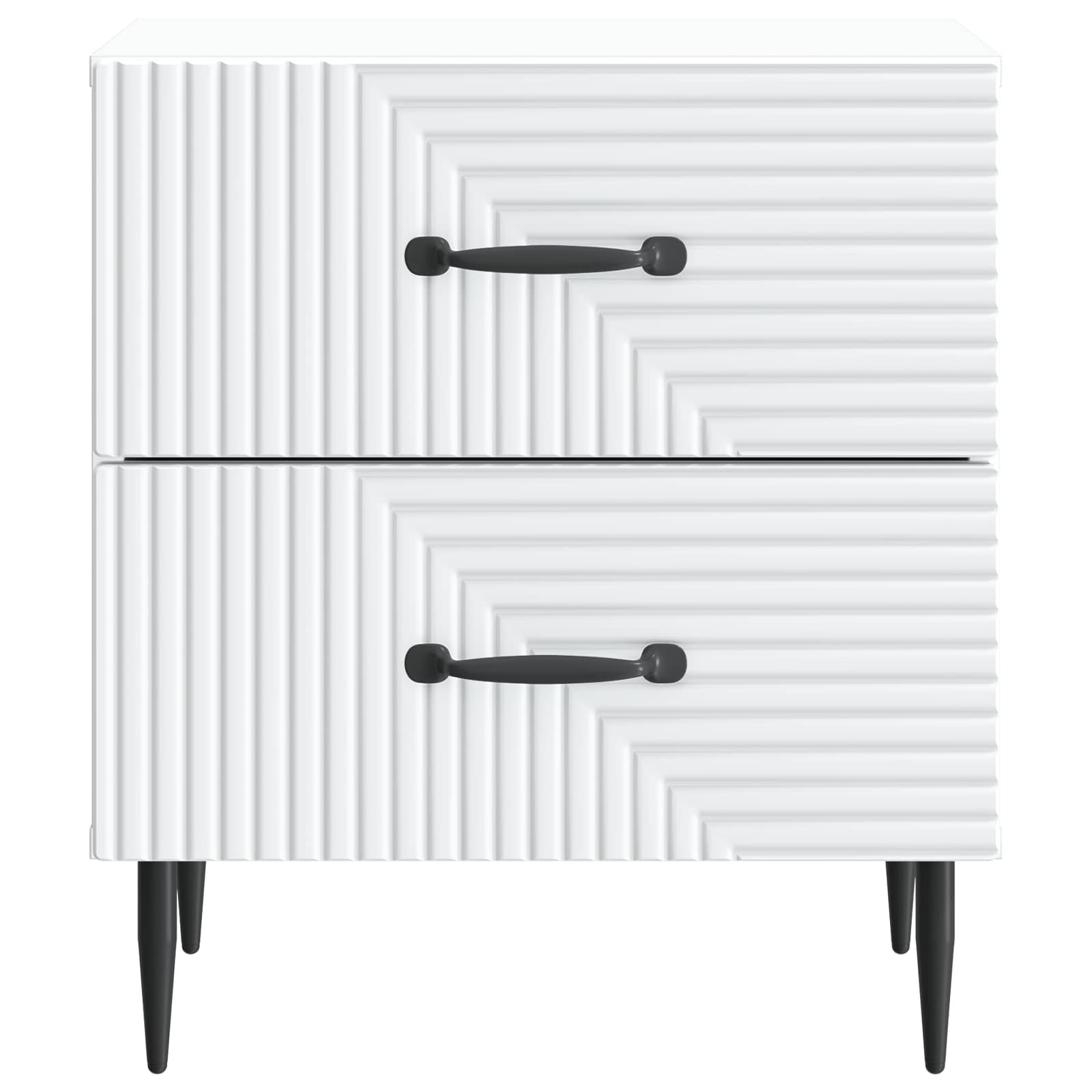 Armadio da Notte con cassetto Bianco 43 x 34,5 x 47,5 cm | homemem39
