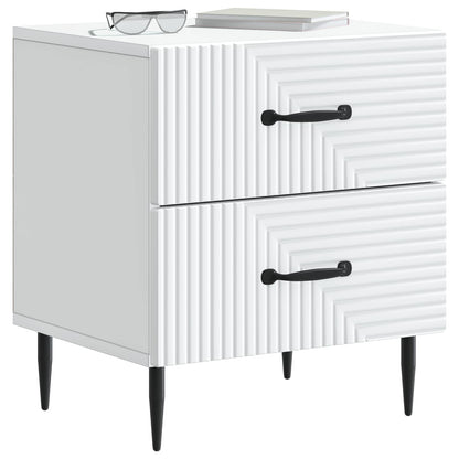 Armadio da Notte con cassetto Bianco 43 x 34,5 x 47,5 cm | homemem39