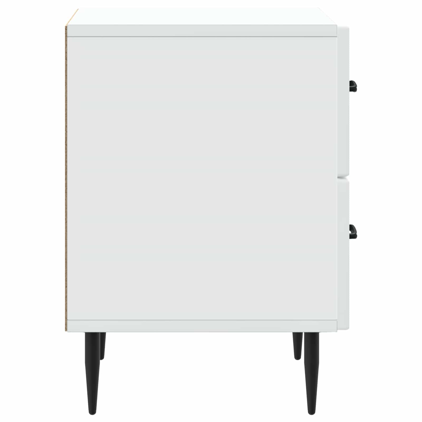 Armadio da Notte con cassetto Bianco 43 x 34,5 x 47,5 cm | homemem39