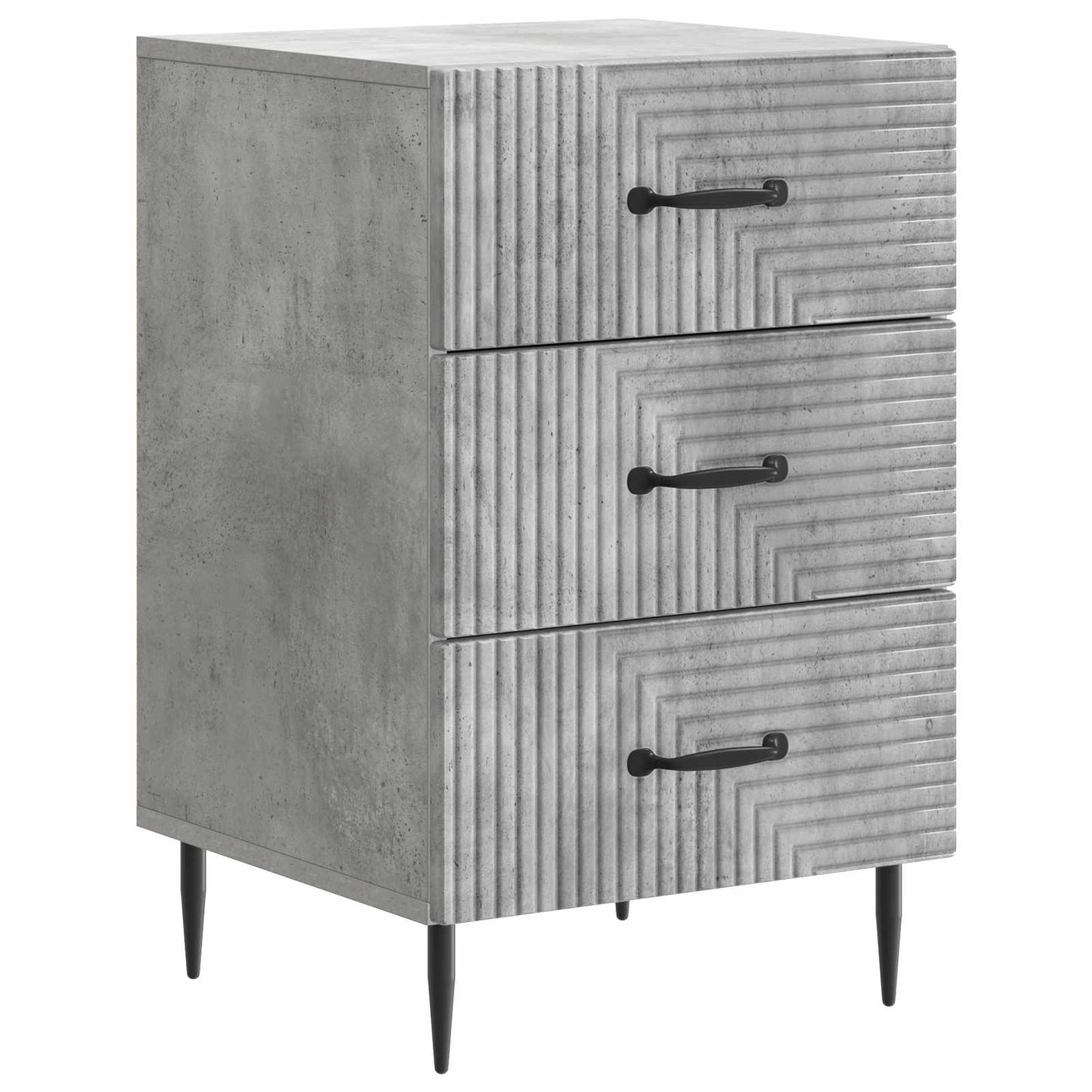 Armadio da Notte con cassetto Grigio Cemento 43 x 41 x 66,5 cm | homemem39