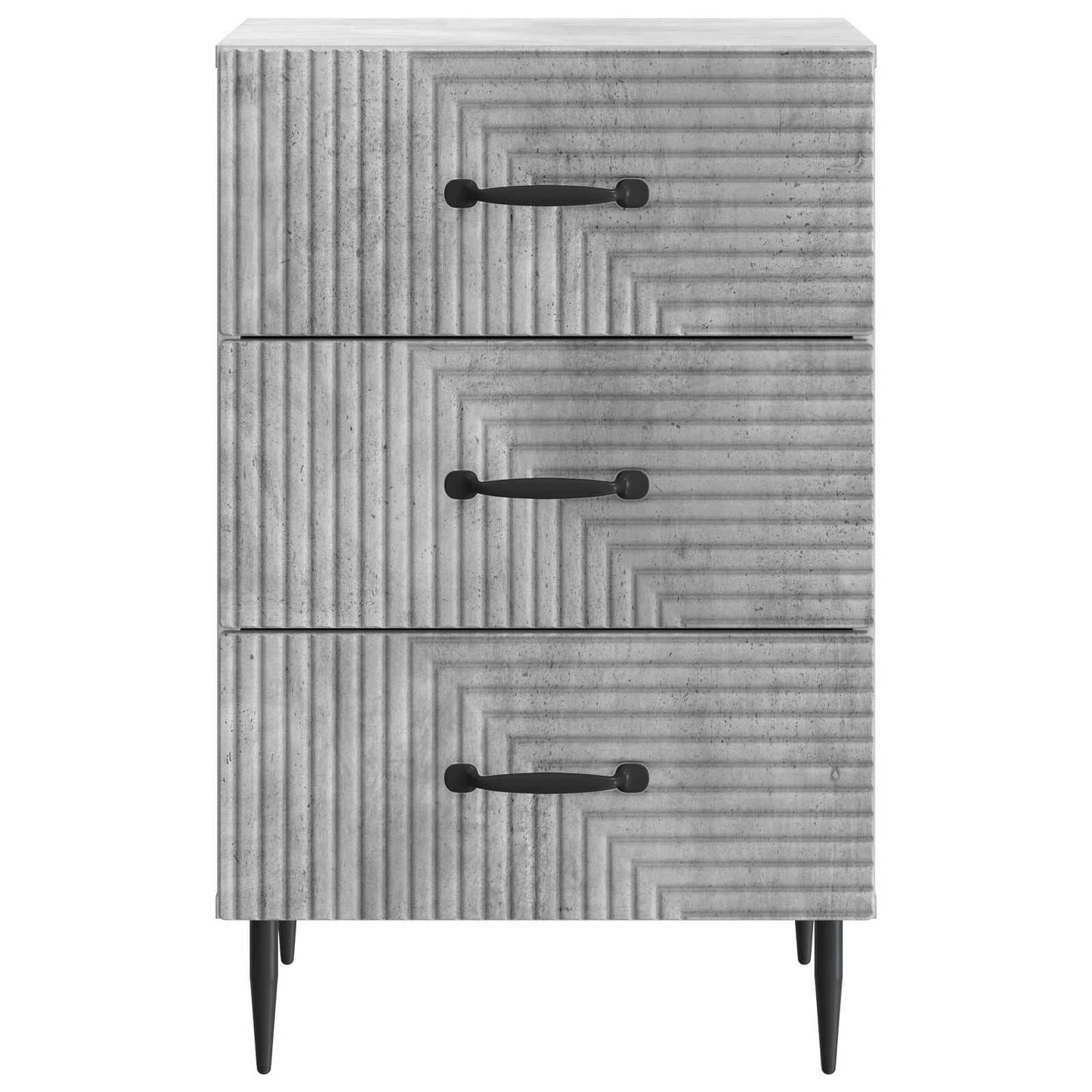 Armadio da Notte con cassetto Grigio Cemento 43 x 41 x 66,5 cm | homemem39