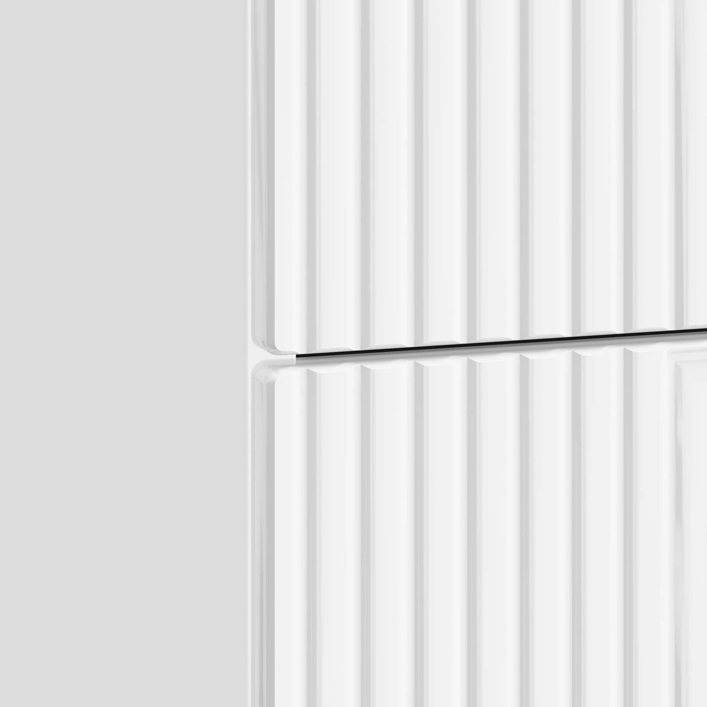 Armadio da Notte con cassetto Bianco Lucido 43 x 41 x 66,5 cm | homemem39