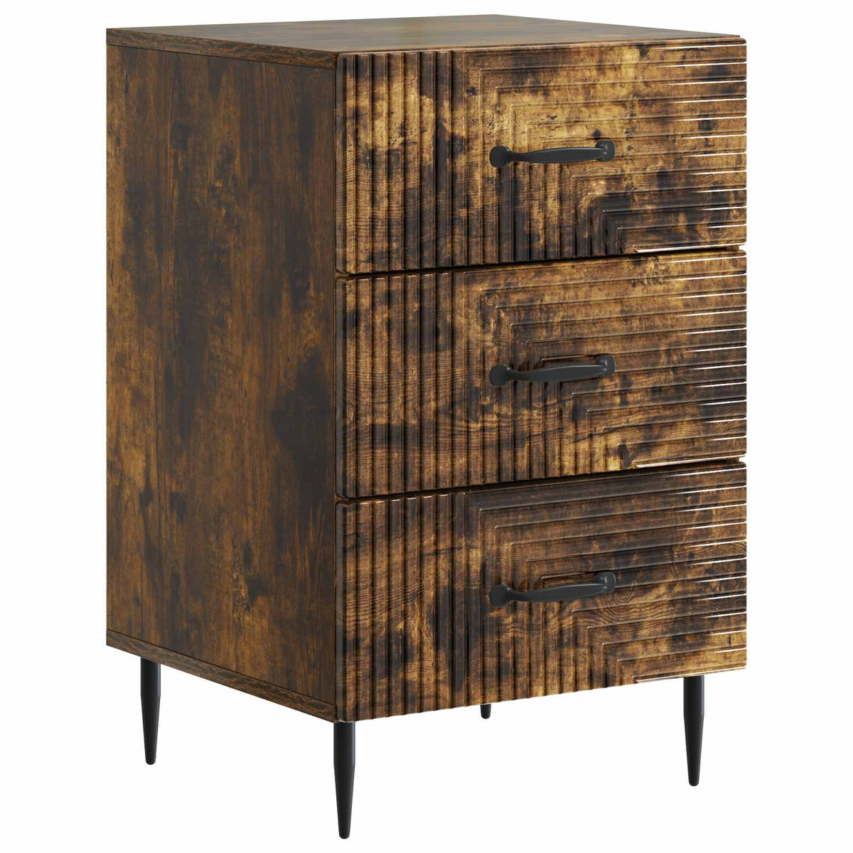 Armadio da Notte con cassetto Rovere Fumo 43 x 41 x 66,5 cm | homemem39