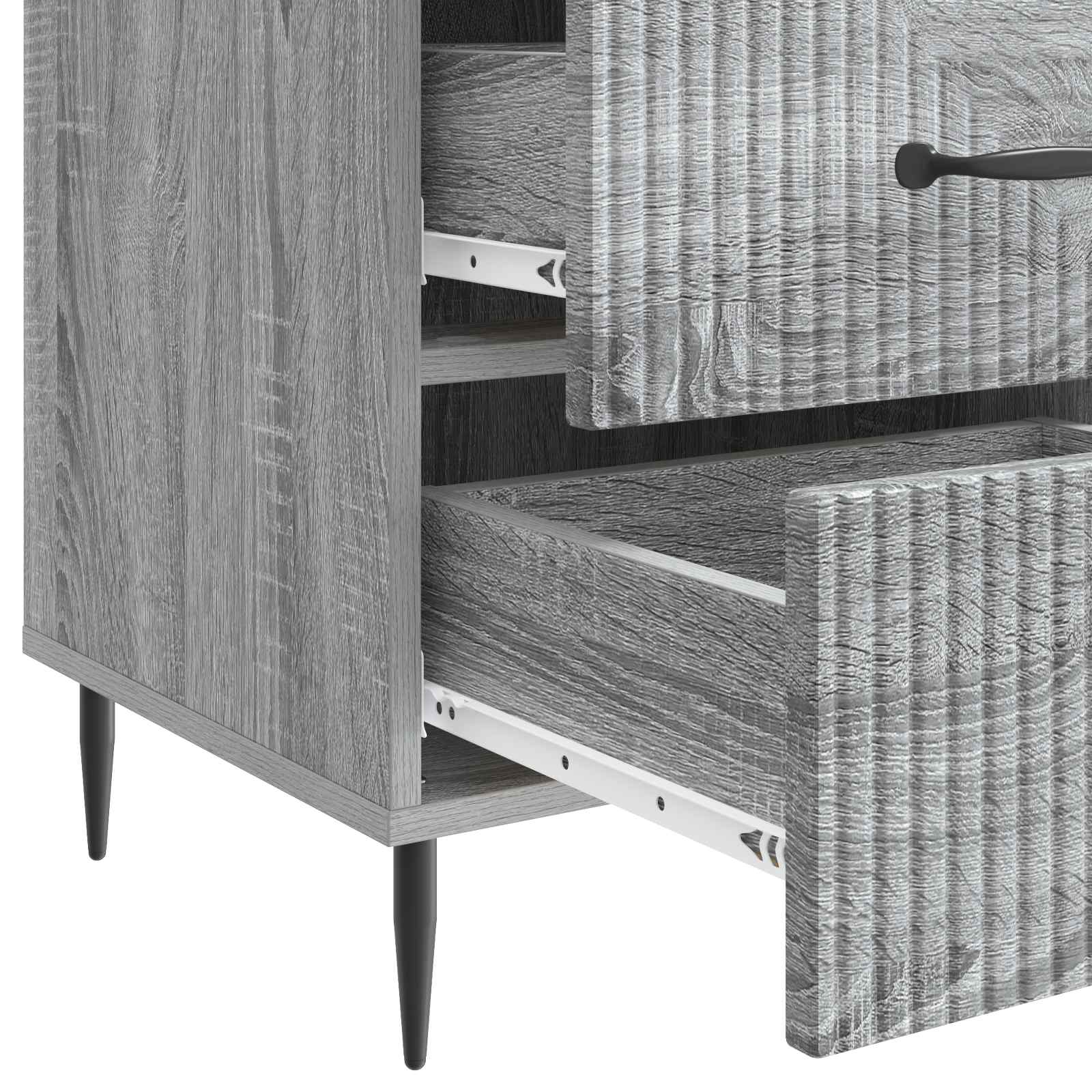 Armadio da Notte con cassetto Grigio Sonoma 43 x 41 x 66,5 cm | homemem39