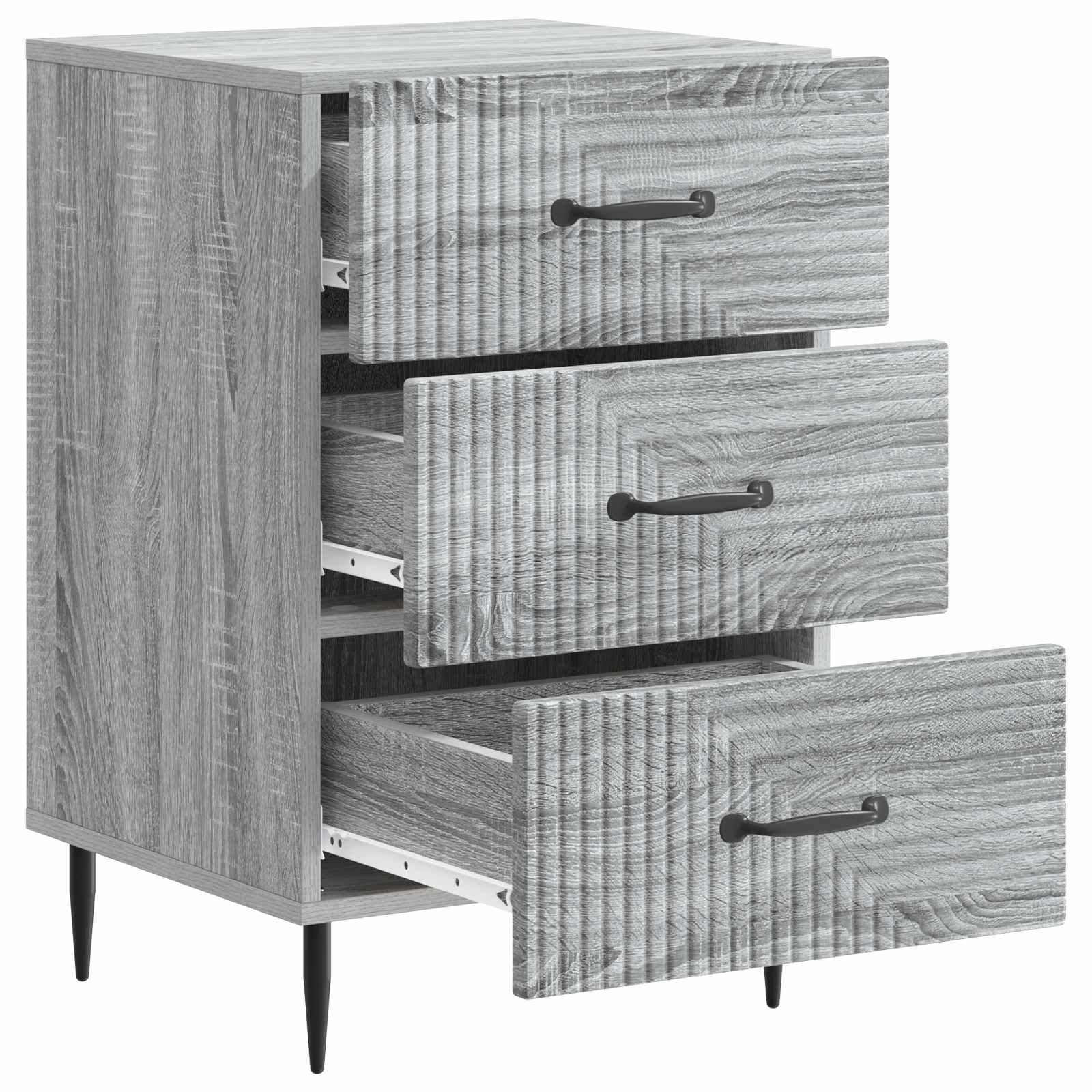 Armadio da Notte con cassetto Grigio Sonoma 43 x 41 x 66,5 cm | homemem39