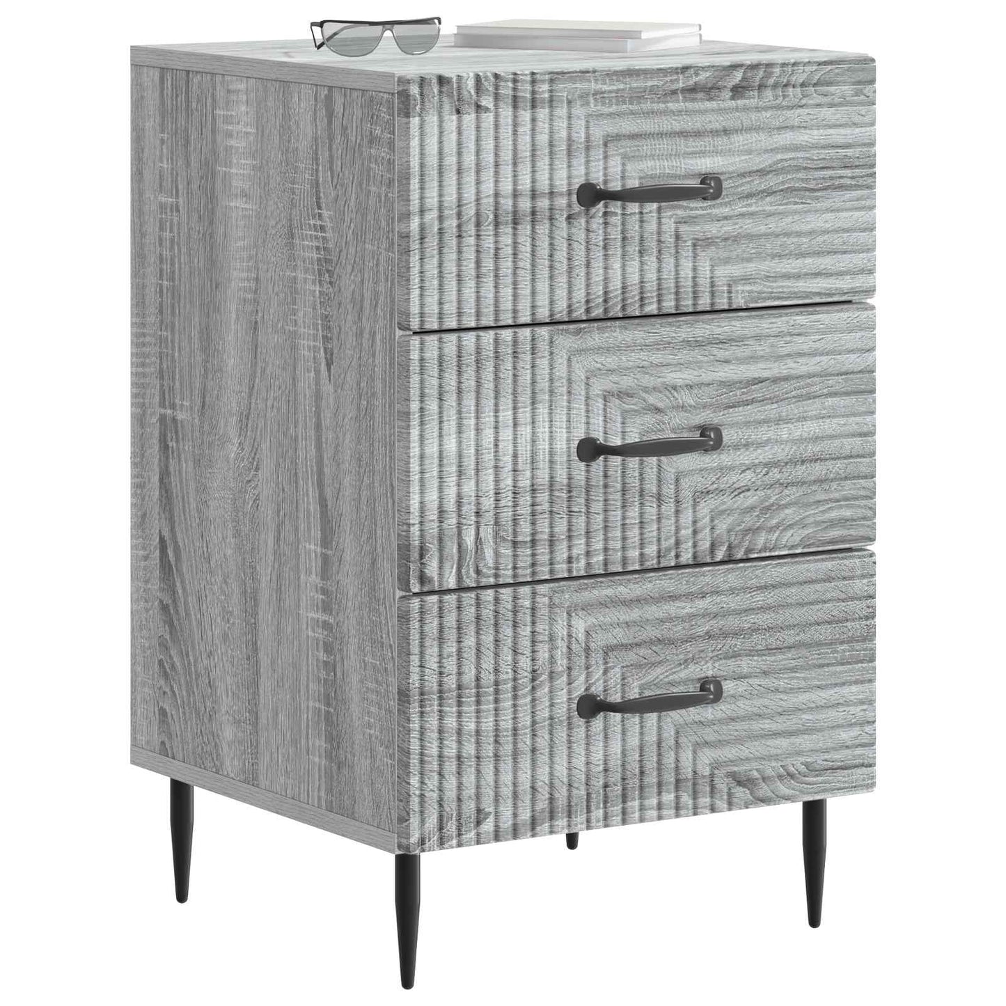Armadio da Notte con cassetto Grigio Sonoma 43 x 41 x 66,5 cm | homemem39