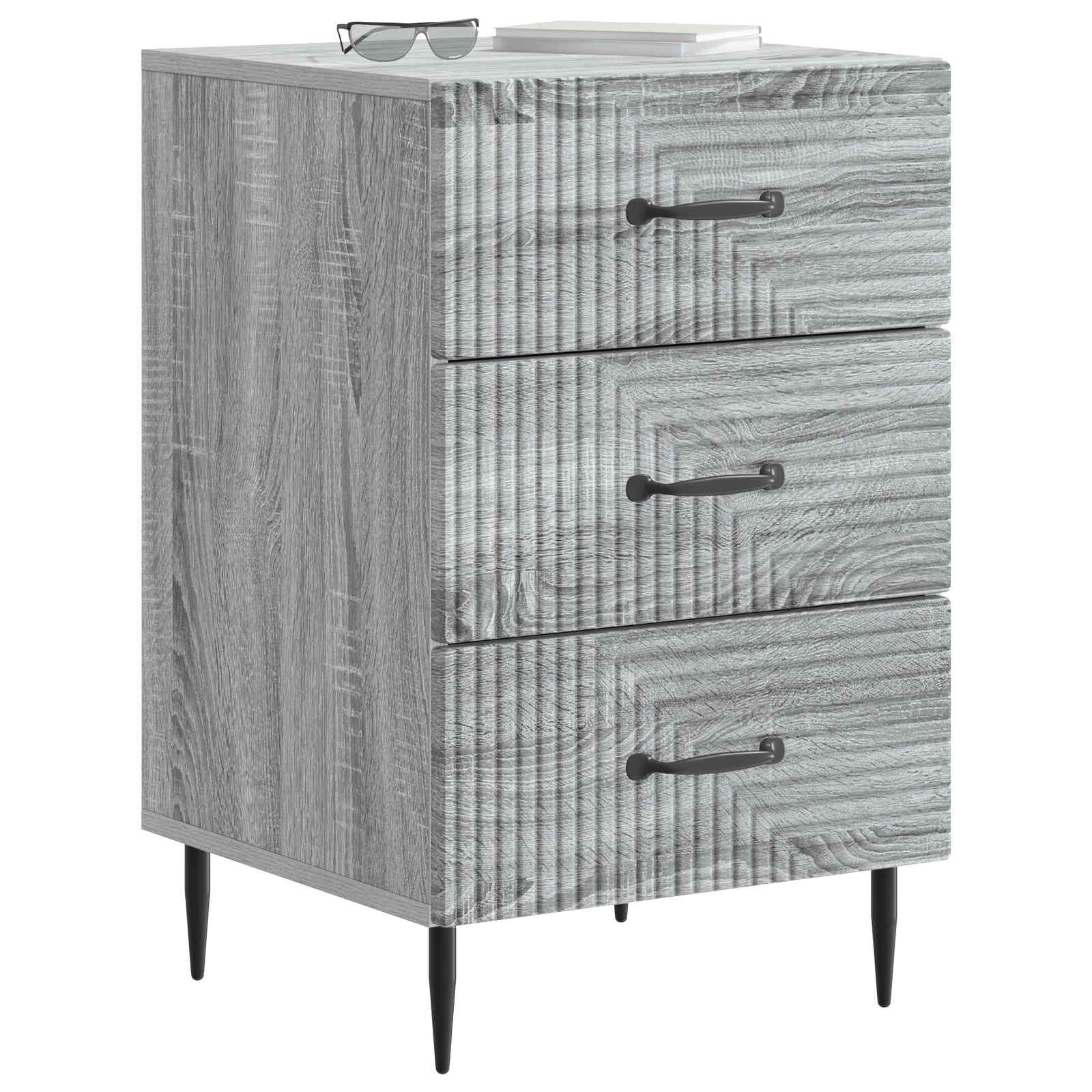 Armadio da Notte con cassetto Grigio Sonoma 43 x 41 x 66,5 cm | homemem39