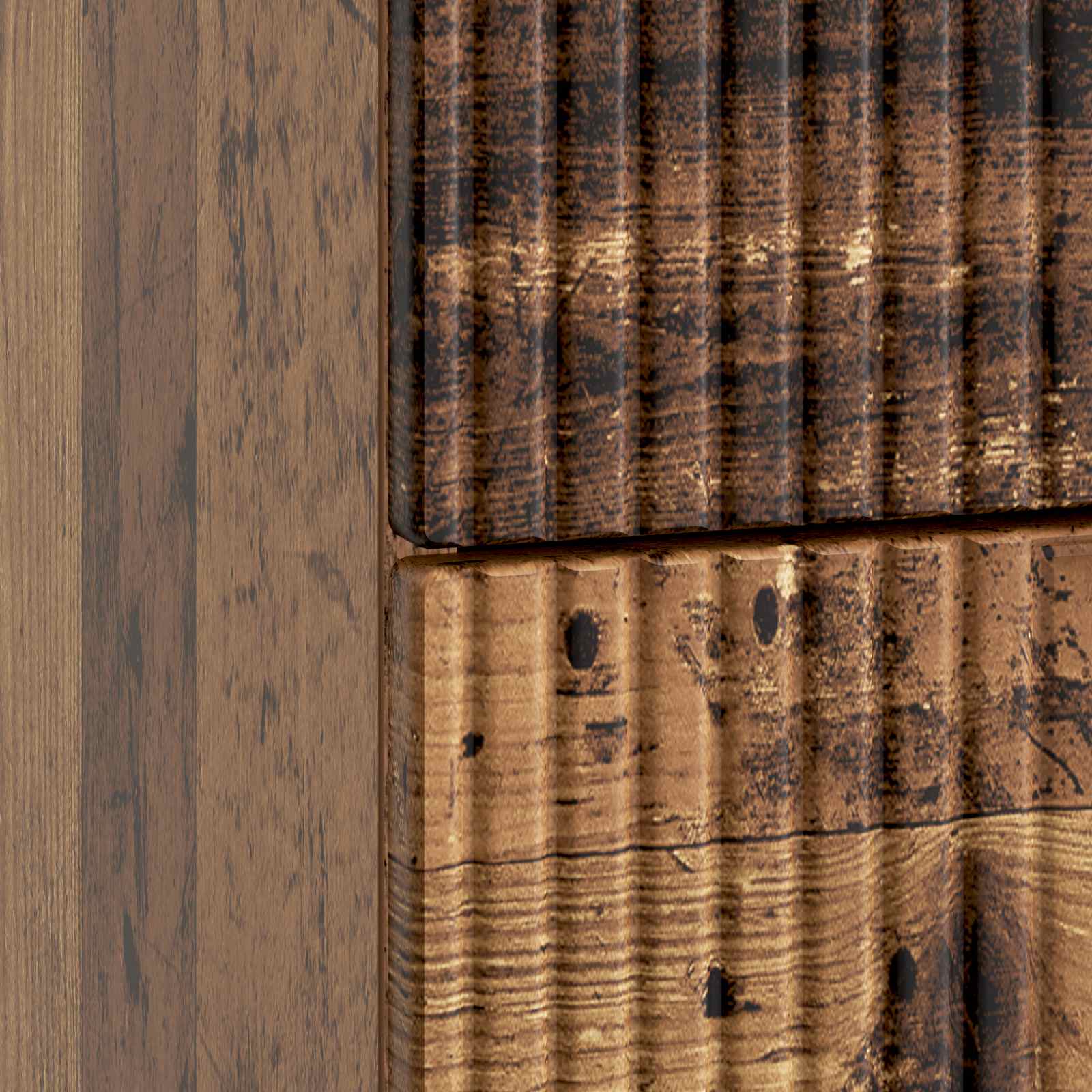 Armadio da Notte con cassetto Legno antico 43 x 41 x 66,5 cm | homemem39