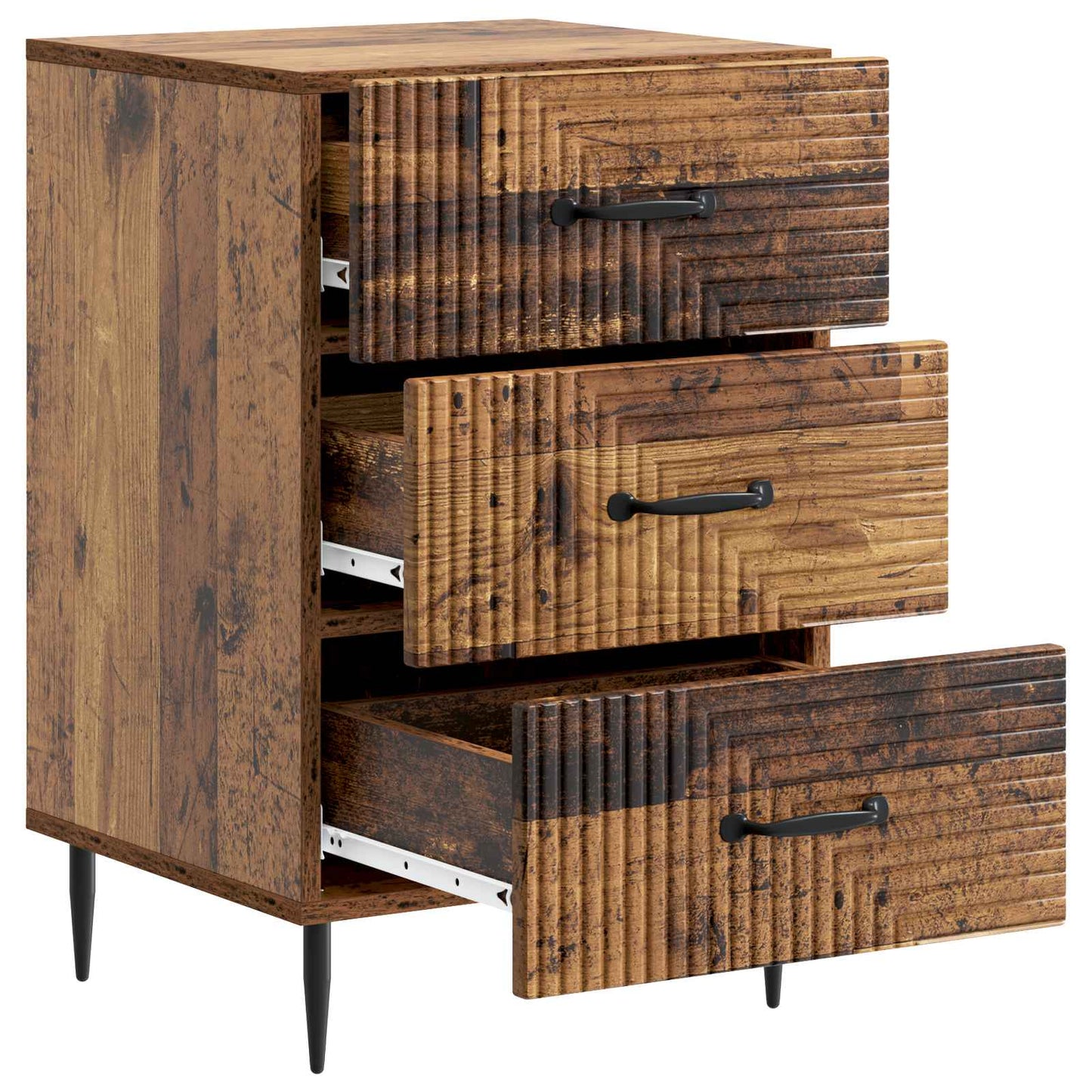Armadio da Notte con cassetto Legno antico 43 x 41 x 66,5 cm | homemem39