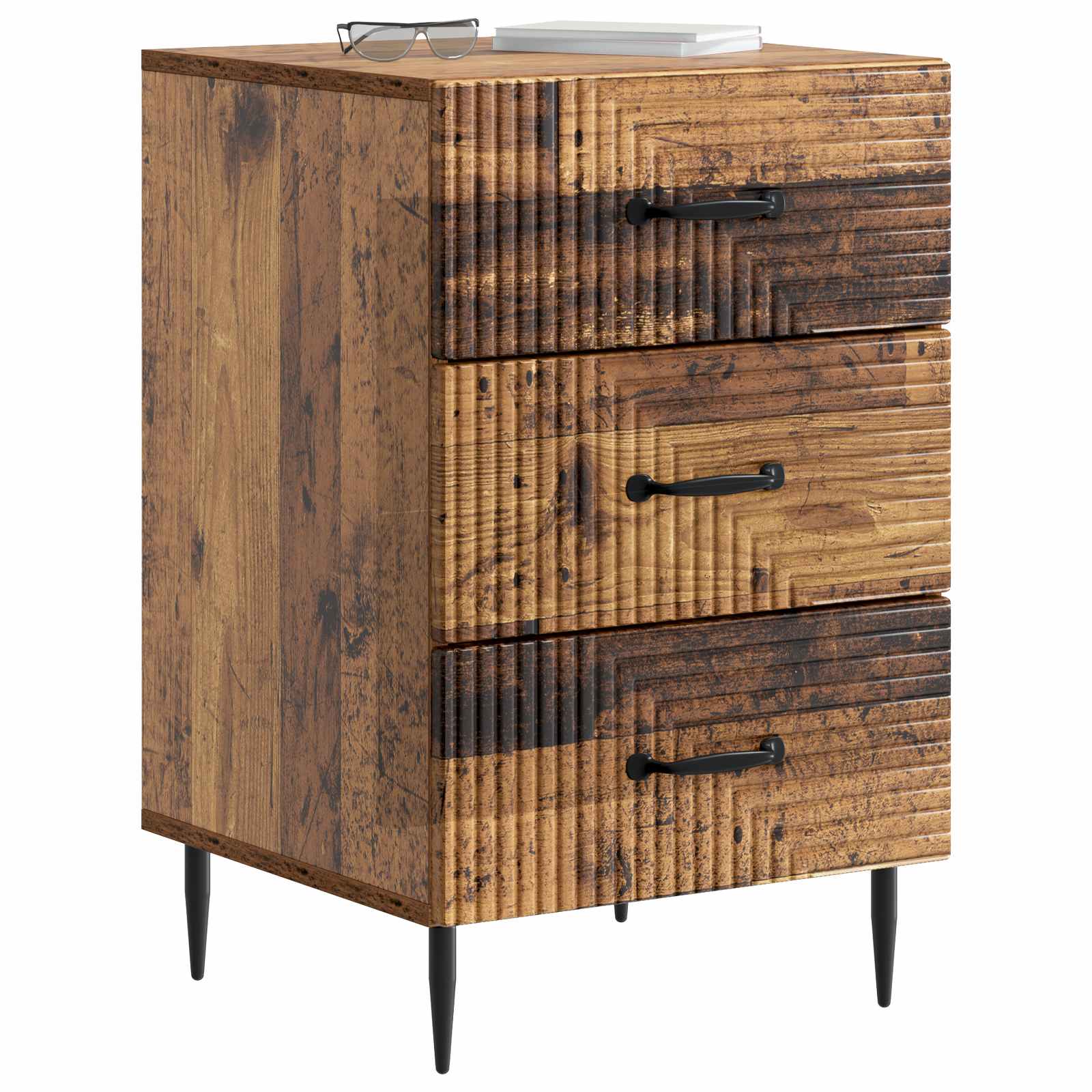 Armadio da Notte con cassetto Legno antico 43 x 41 x 66,5 cm | homemem39