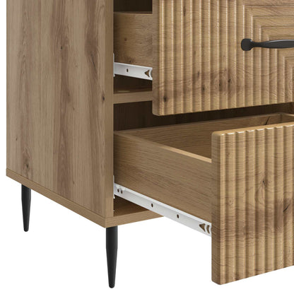 Armadio da Notte Rovere Artigianale 43 x 41 x 66,5 cm | homemem39