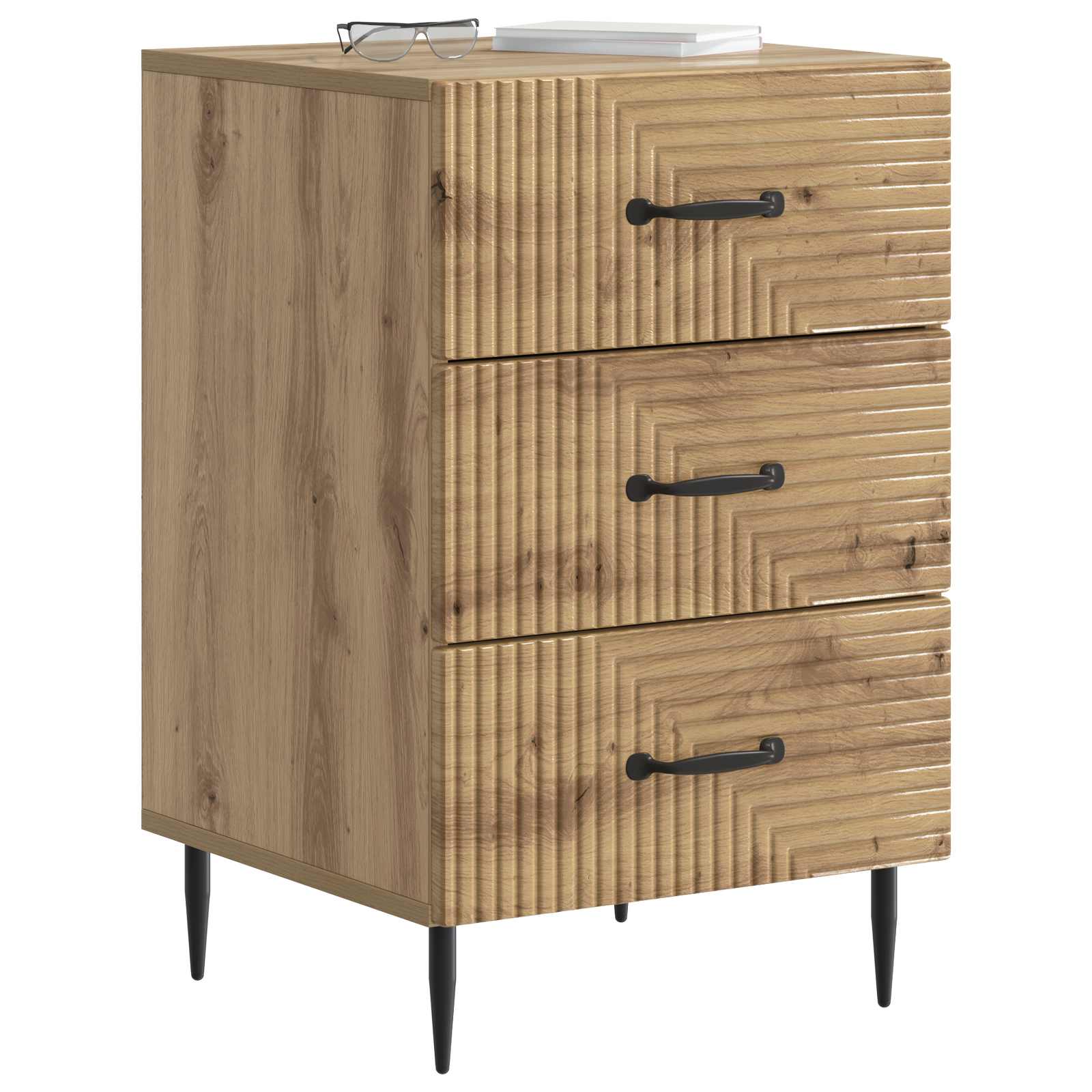 Armadio da Notte Rovere Artigianale 43 x 41 x 66,5 cm | homemem39
