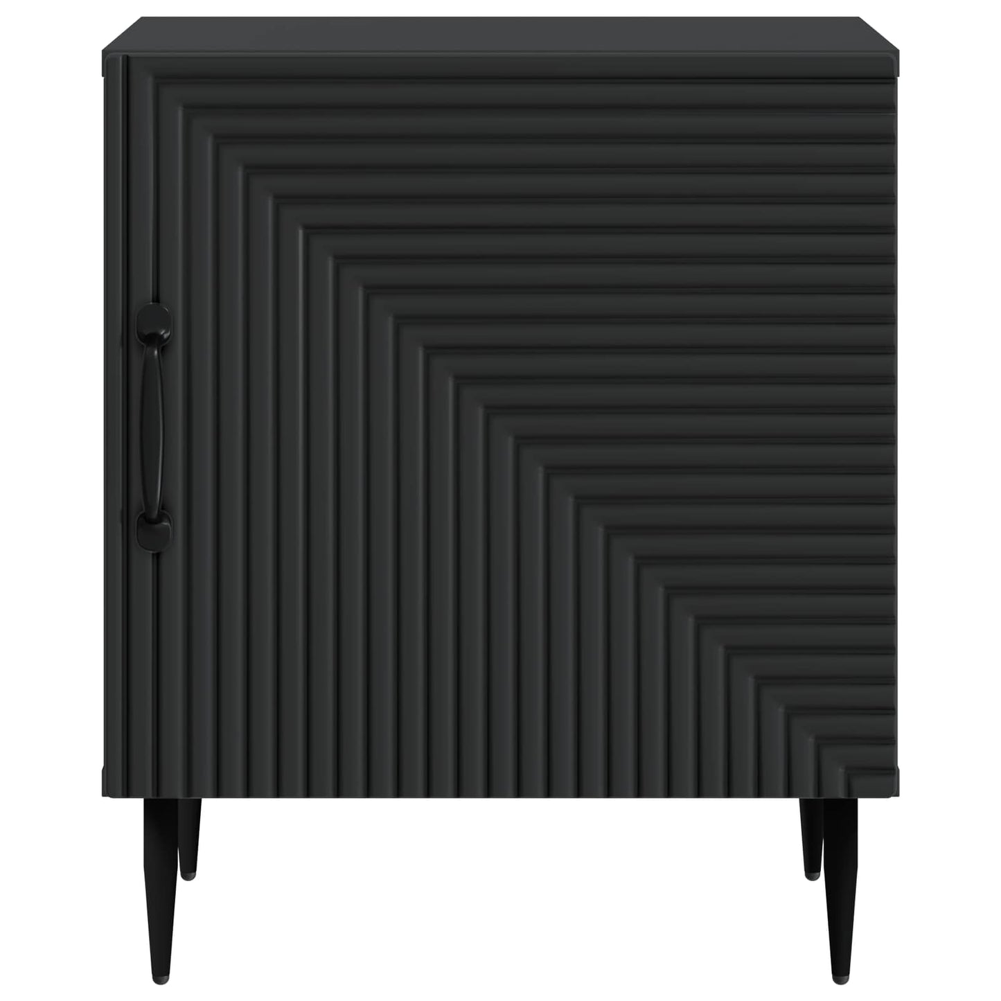 Armadio da Notte Nero 43 x 34,5 x 50 cm Legno ingegnerizzato