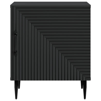 Armadio da Notte 2 pcs Nero 43 x 34,5 x 50 cm | homemem39