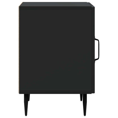 Armadio da Notte 2 pcs Nero 43 x 34,5 x 50 cm | homemem39