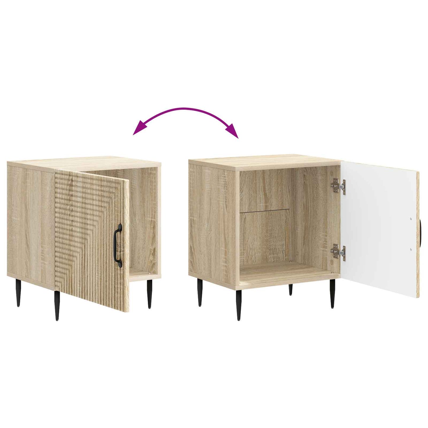 Armadio da Notte Rovere Sonoma 43 x 34,5 x 50 cm | homemem39