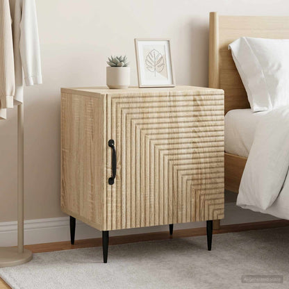 Armadio da Notte 2 pz Rovere Sonoma 43 x 34,5 x 50 cm