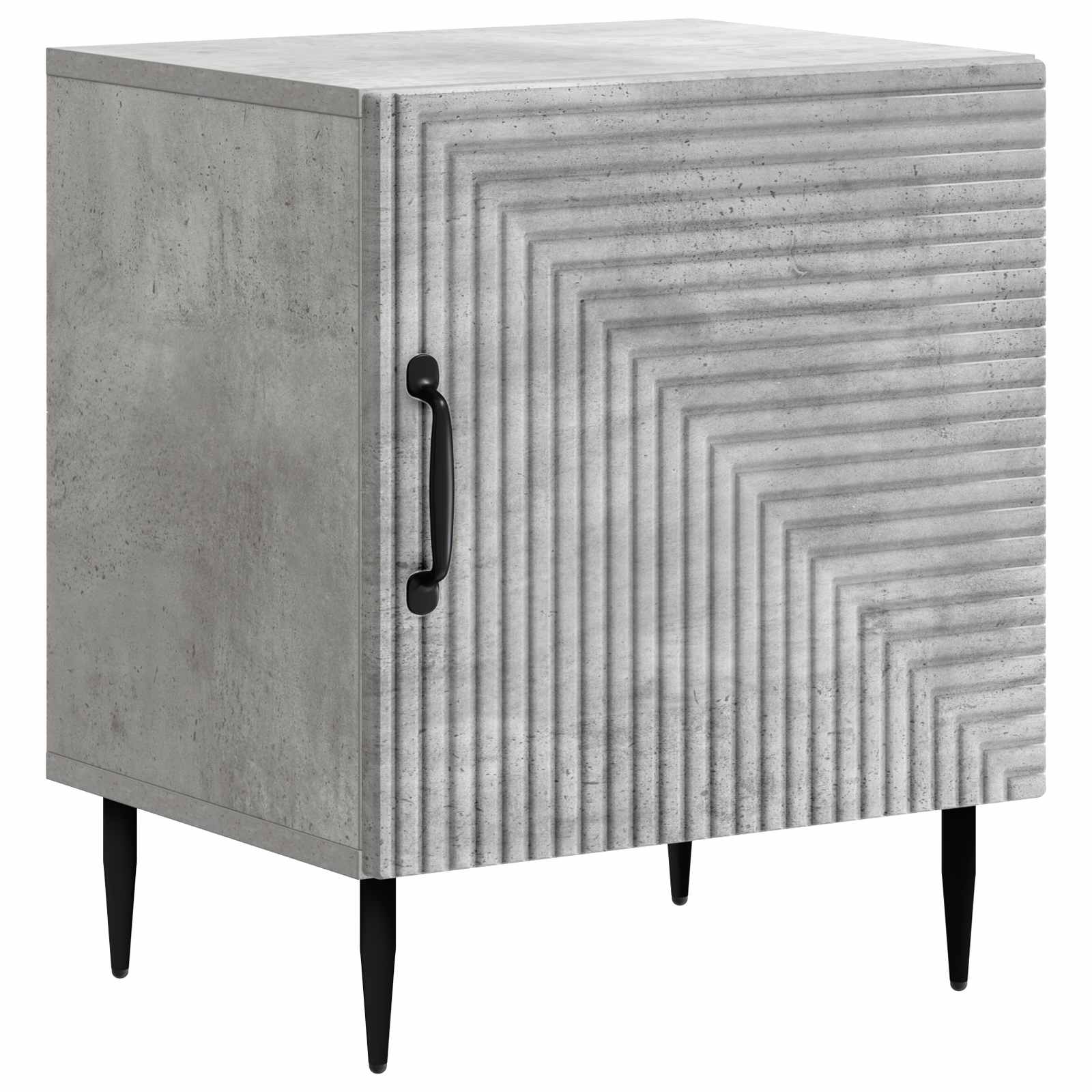 Armadio da Notte Grigio Cemento 43 x 34,5 x 50 cm | homemem39