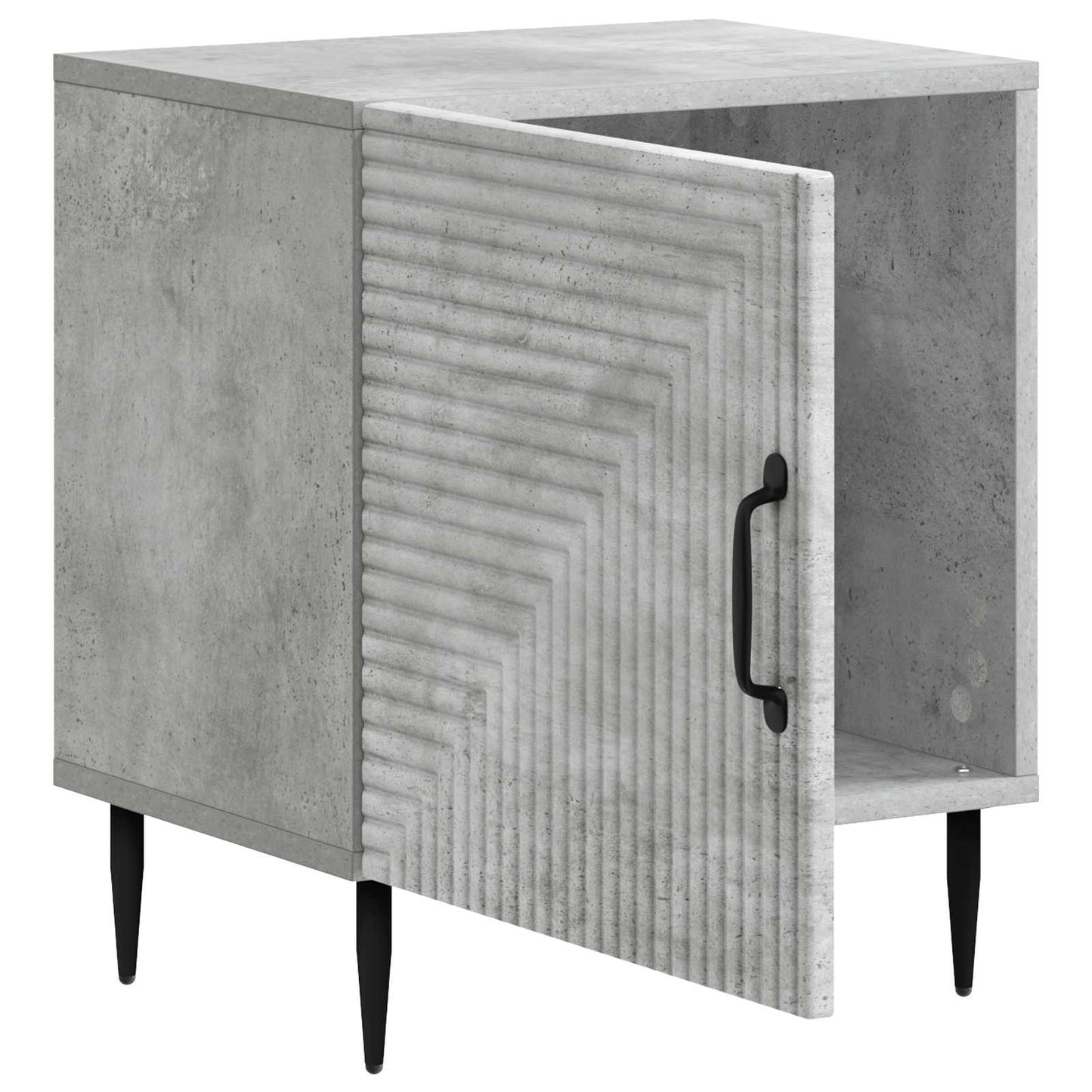 Armadio da Notte Grigio Cemento 43 x 34,5 x 50 cm | homemem39