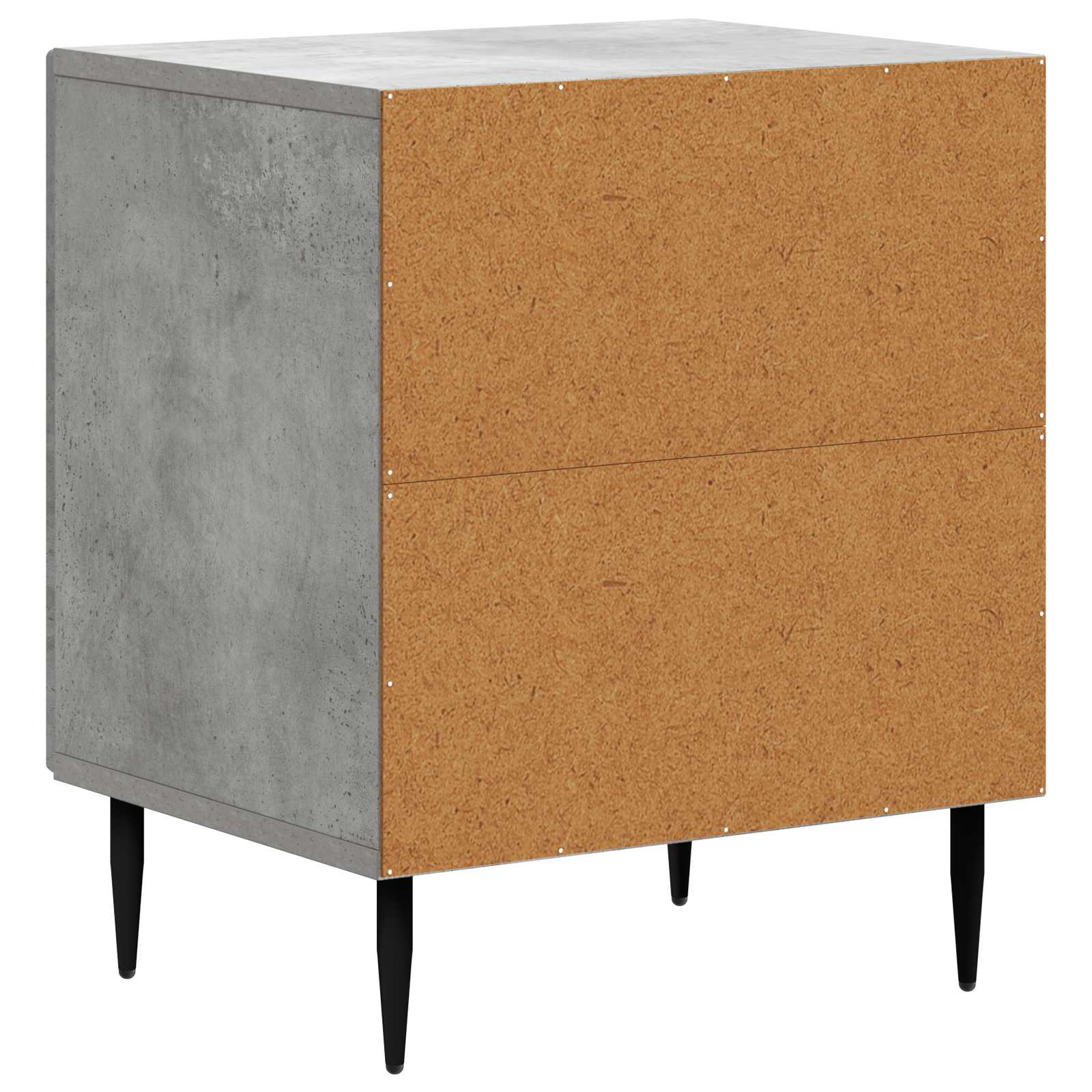 Armadio da Notte Grigio Cemento 43 x 34,5 x 50 cm | homemem39
