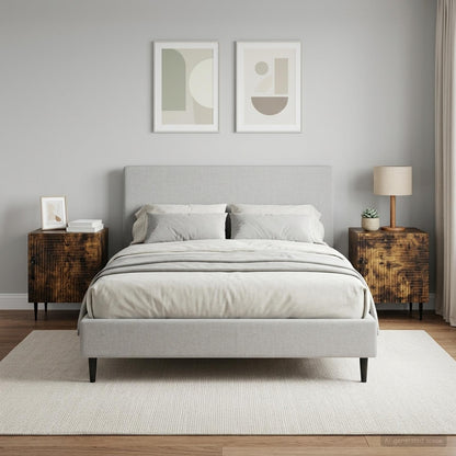 Armadio da Notte 2 pz Rovere Fumo 43 x 34,5 x 50 cm