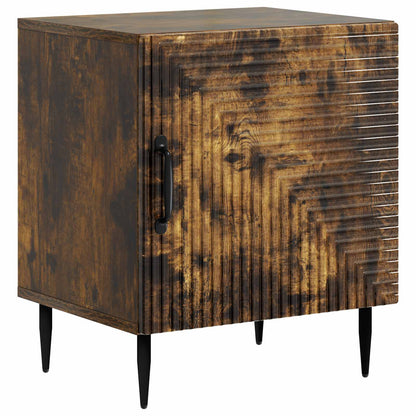 Armadio da Notte 2 pcs Rovere Fumo 43 x 34,5 x 50 cm