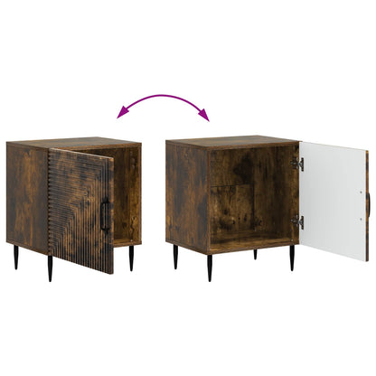 Armadio da Notte 2 pcs Rovere Fumo 43 x 34,5 x 50 cm | homemem39