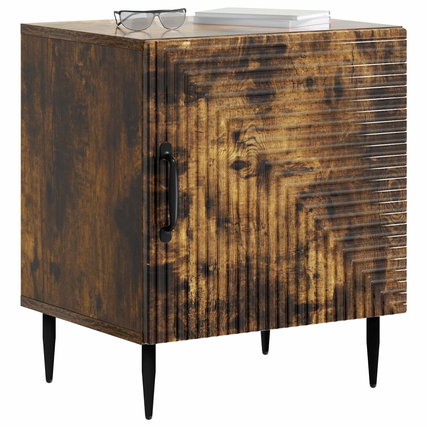 Armadio da Notte 2 pcs Rovere Fumo 43 x 34,5 x 50 cm