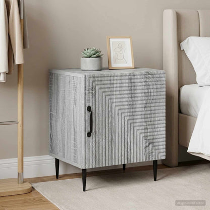 Armadio da Notte 2 pz Grigio Sonoma 43 x 34,5 x 50 cm