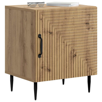 Armadio da Notte 2 pcs Rovere Artigianale 43 x 34,5 x 50 cm | homemem39