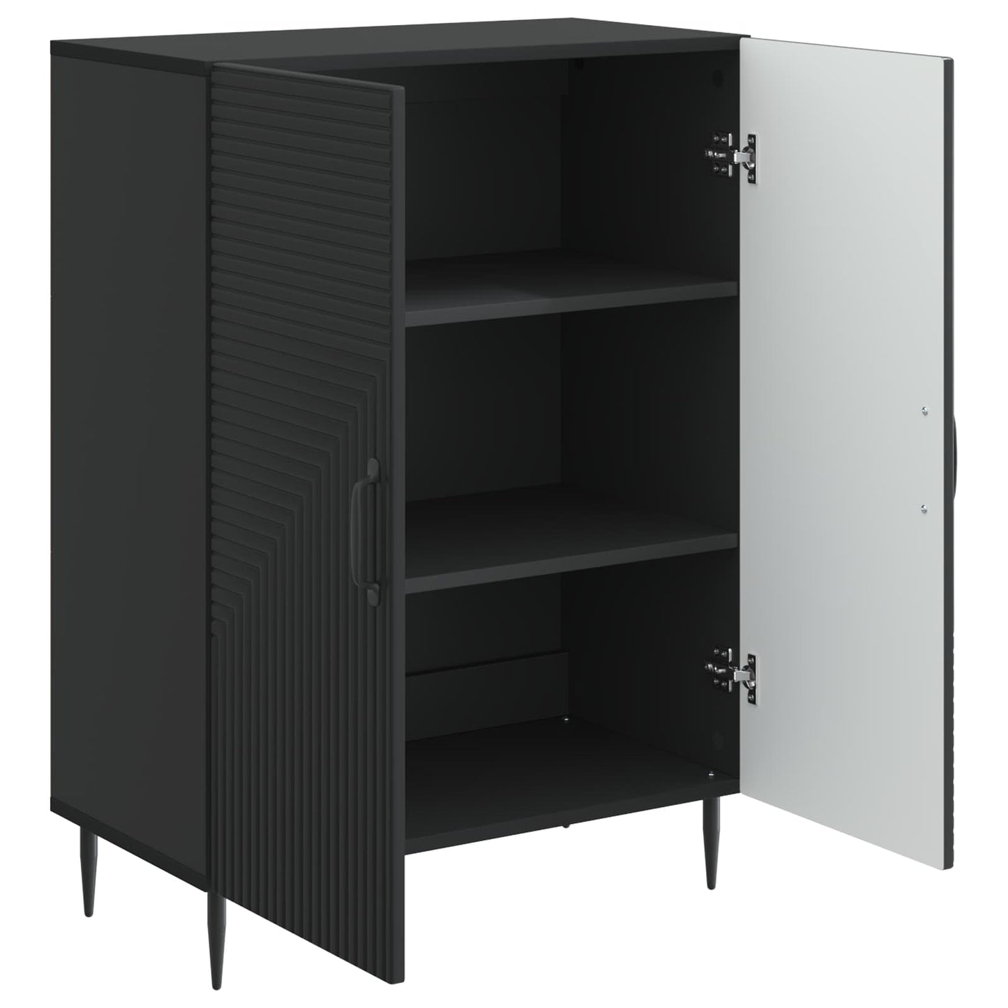 Credenza Nero 66 x 34,5 x 89,5 cm Legno ingegnerizzato | homemem39