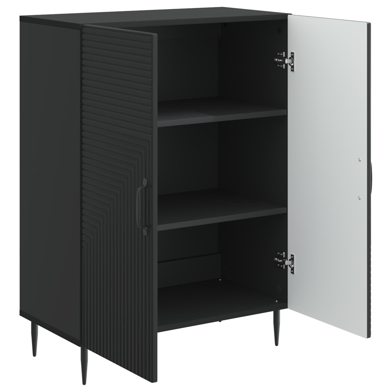Credenza Nero 66 x 34,5 x 89,5 cm Legno ingegnerizzato | homemem39