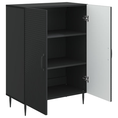 Credenza Nero 66 x 34,5 x 89,5 cm Legno ingegnerizzato
