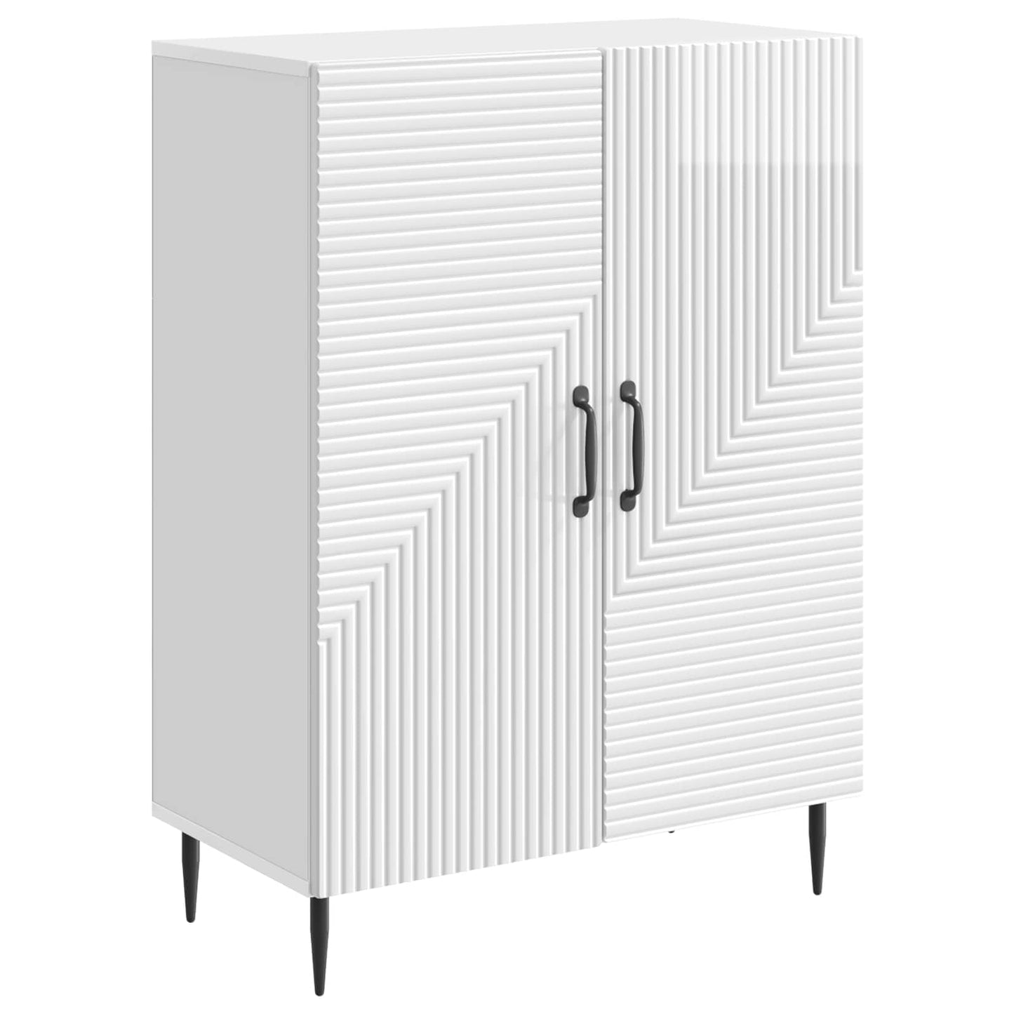 Credenza Bianco Lucido 66 x 34,5 x 89,5 cm Legno ingegnerizzato | homemem39
