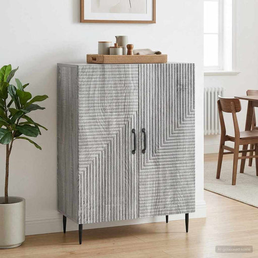 Credenza Grigio Sonoma 66 x 34,5 x 89,5 cm Legno ingegnerizzato