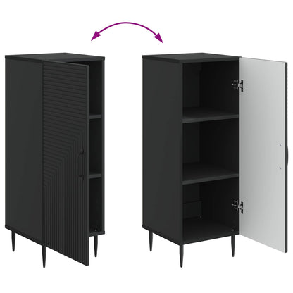 Credenza Nero 33 x 34,5 x 89,5 cm Legno ingegnerizzato | homemem39